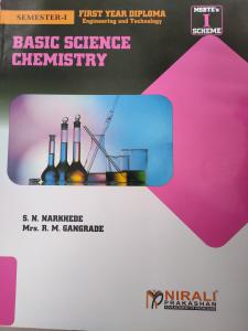 Basic Science Chemistry Diploma I scheme Semester 1