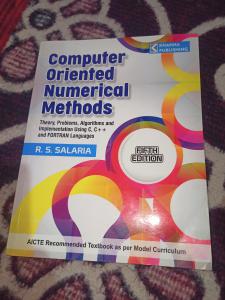 Computer oriented numerical methods 