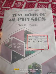 TEXT BOOK OF PHYSICS CLASS- XI (PART I AND II)