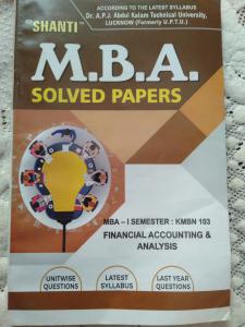 Financial accounting and analysis 