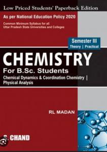 S chand chemistry book with paper back sem 3