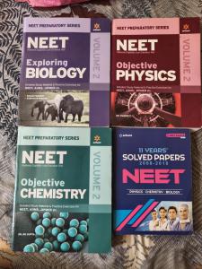 NEET Books Set – Physics, Chemistry, Biology + Solved Papers